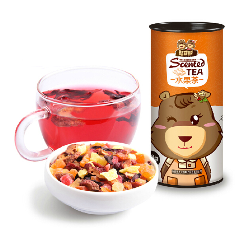 【憨豆熊】水果茶98g 花茶果茶 果粒茶