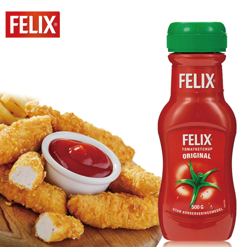 FELIX进口番茄酱原味番茄沙司 意面酱薯条汉堡披萨调味酱500g