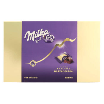 欧洲进口 妙卡MILKA 榛子夹心巧克力礼盒 礼物 年货礼盒 糖果零食 280g