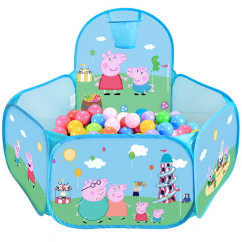 小猪佩奇 Peppa Pig 儿童海洋球池 宝宝海洋球帐篷游戏屋小孩户外玩具游戏池0-3岁含30个海洋球PPTT-L301