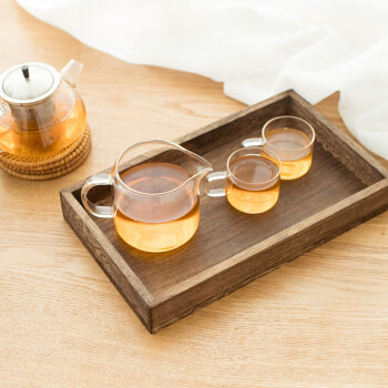 京造  功夫茶具套装耐热玻璃茶壶过滤 加厚玻璃功夫茶具泡茶壶八件套