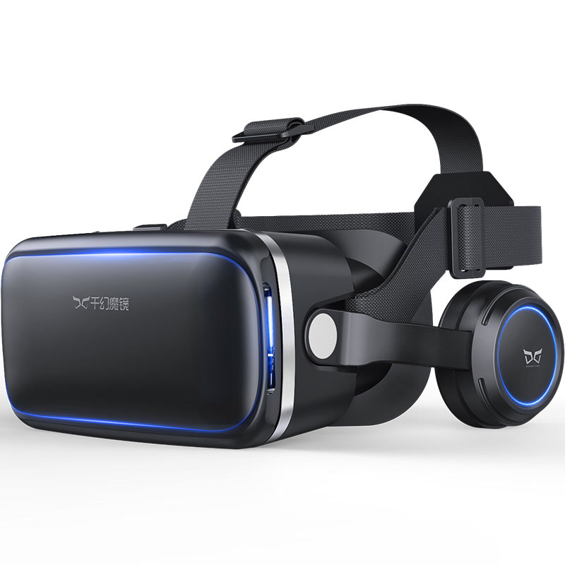 千幻魔镜 shinecon中端VR眼镜 3D虚拟现实智能眼镜 新款耳机版