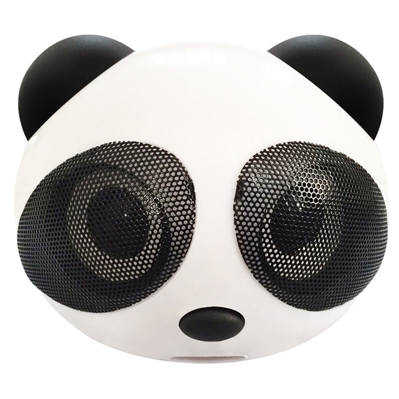 SHE 熊猫款便携迷你USB户外电脑手机低音炮有源音箱买一送一