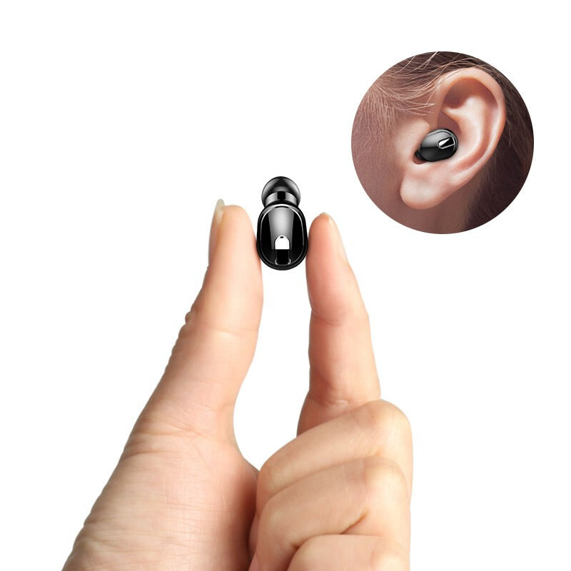 夏新Amoi 隐形蓝牙耳机单耳微型耳机迷你超小入耳式运动型耳机